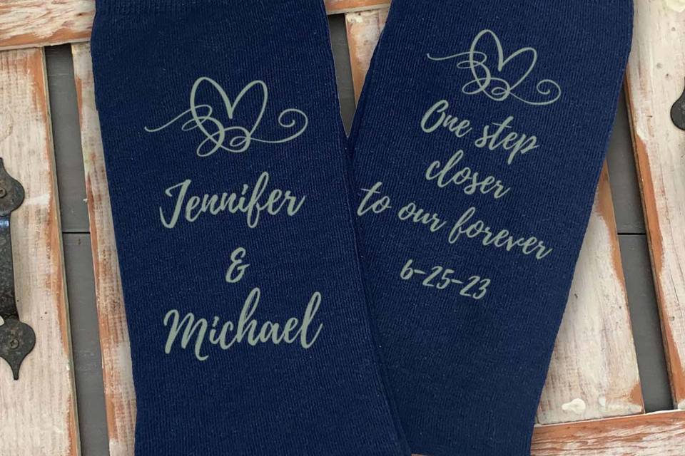 Custom Designs on Each Sock