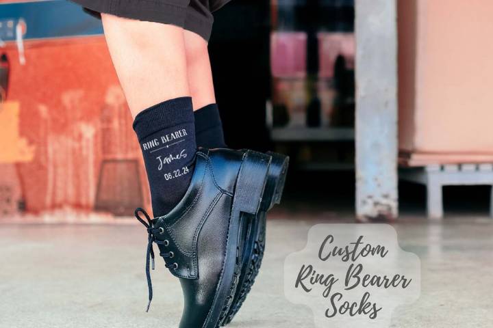 Custom Ring Bearer Socks