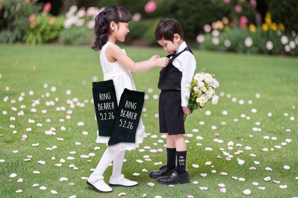 Personalized Ring Bearer Socks