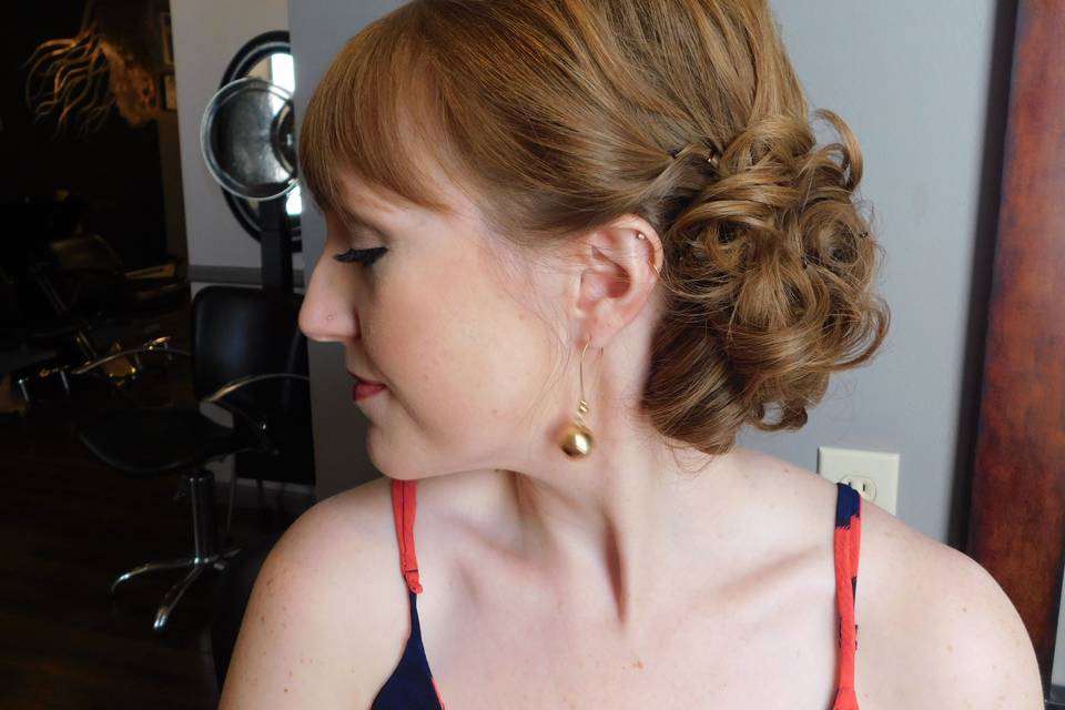 Updo hairstyle