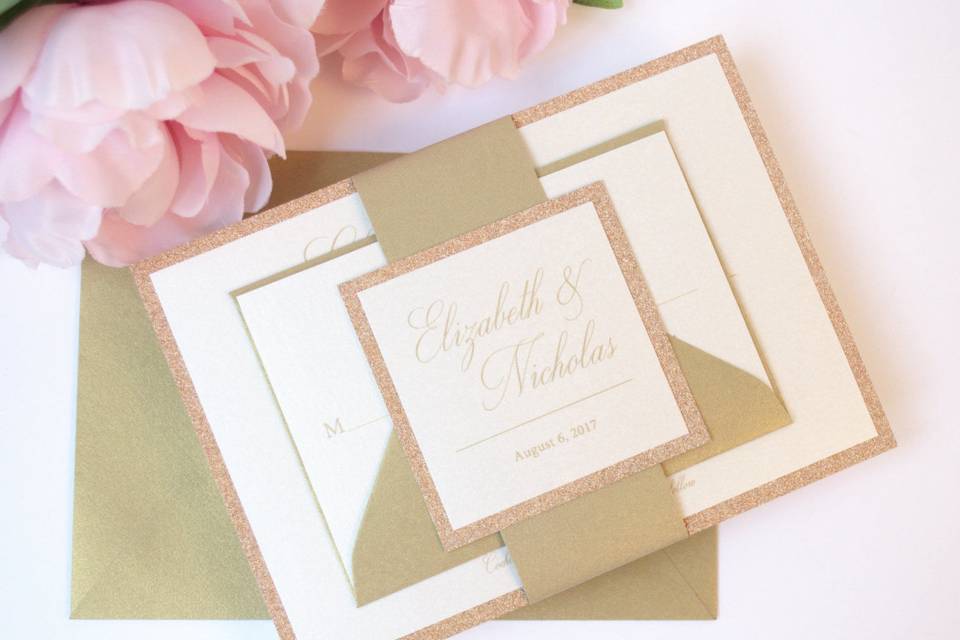 Elizabeth Flat Wedding Invitation