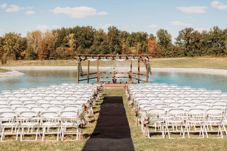 Outdoor ceremony site