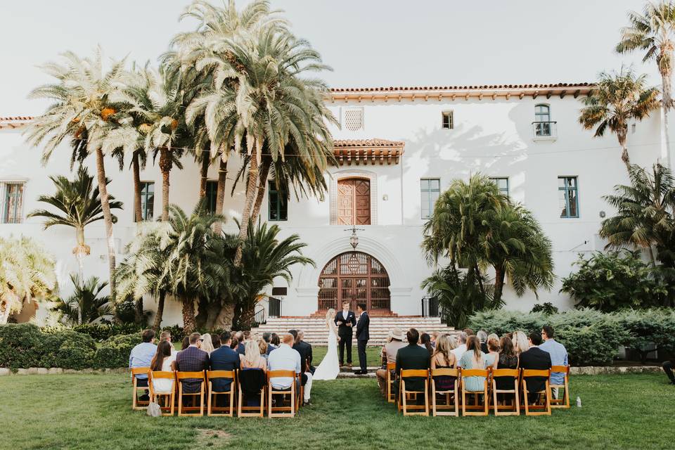 Outdoor wedding