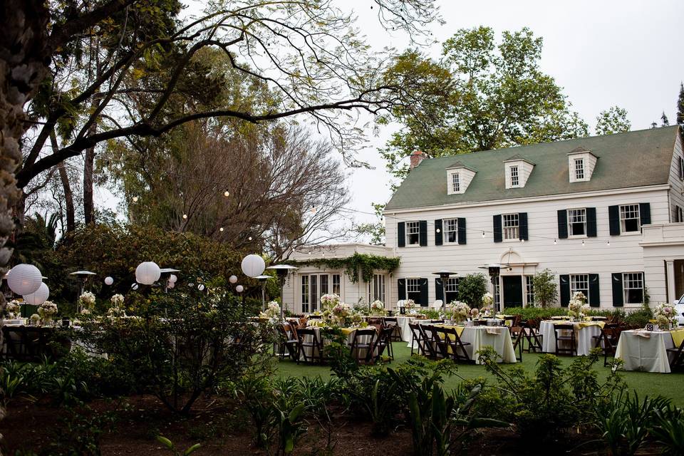 Wedding outdoor reception