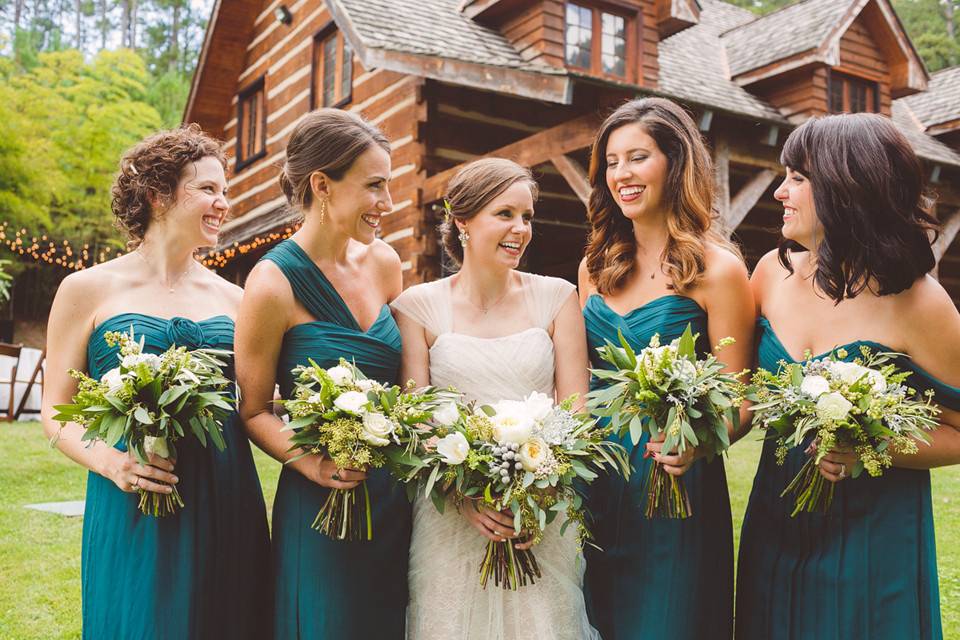 Bride & bridesmaids