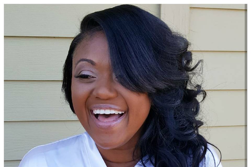 Happy bride