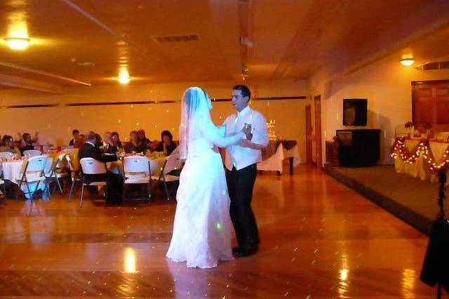 The couple dancing