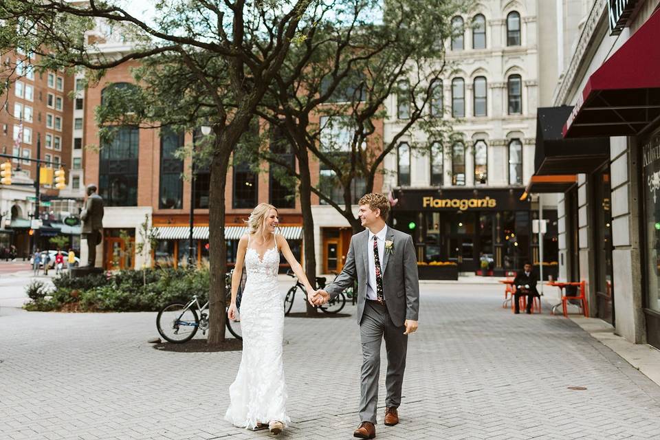 Urban wedding session