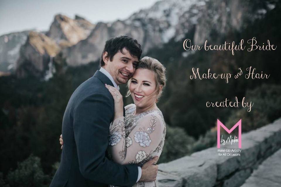 #mbymickie #Yosemiteweddings #destinationweddings #makeupandhair #beautyservices #mickiehanson #makeupartist #hairstylist #onlocation #Yosemitenationalpark #professionalbeautyservices