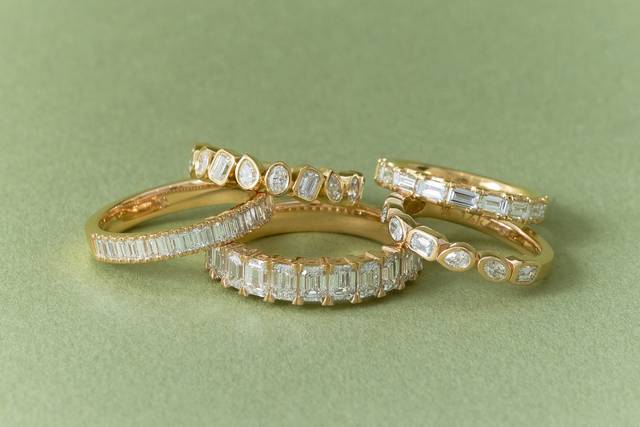 Yellow Gold Diamond Bands
