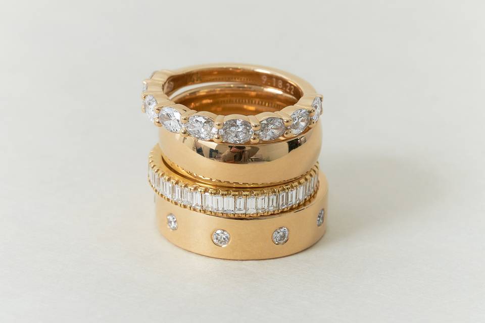 Yellow Gold Wedding Bands
