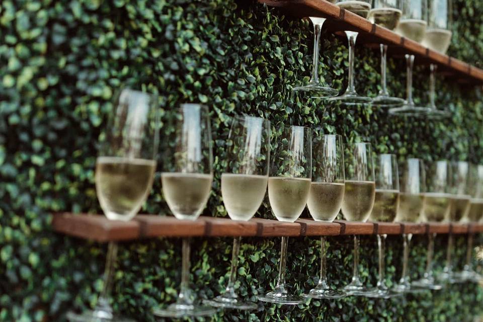 Champagne wall