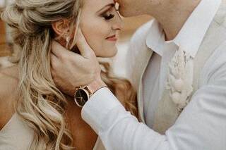 A kiss on the forehead