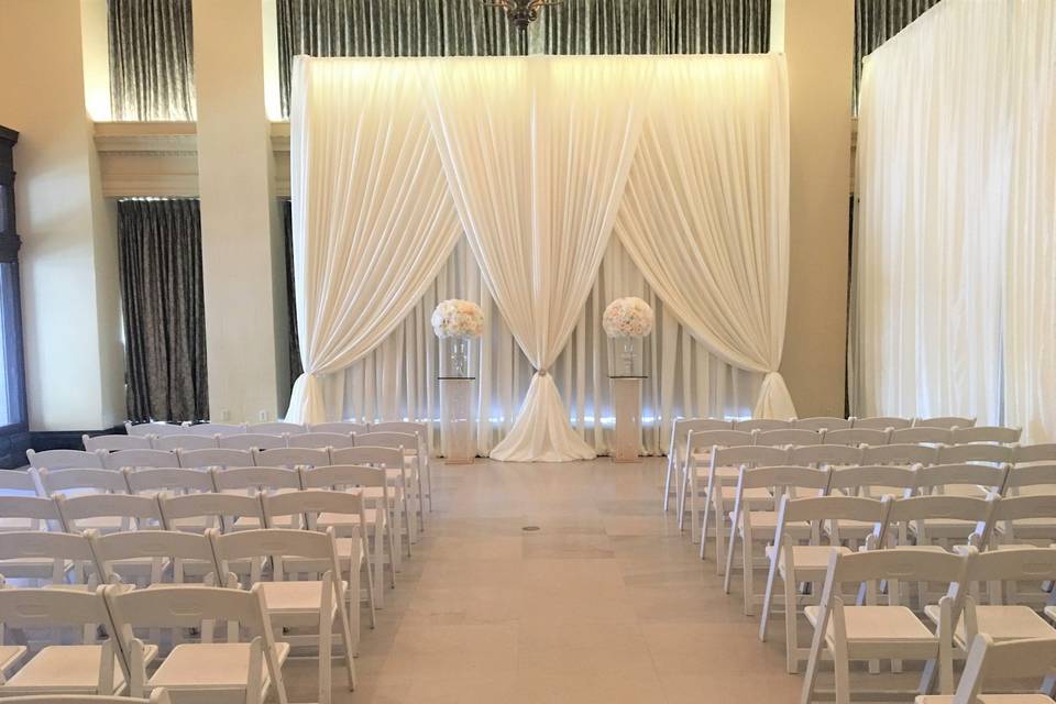 Indoor ceremony space