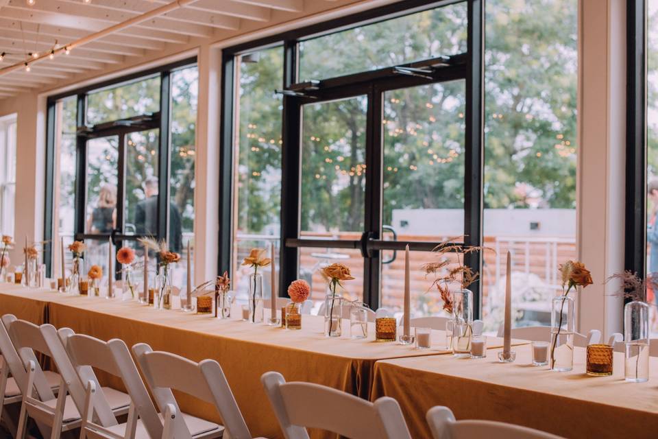 Tables facing the windows, Best Day Ever Photography