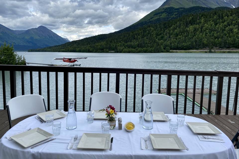 Lakeside dining