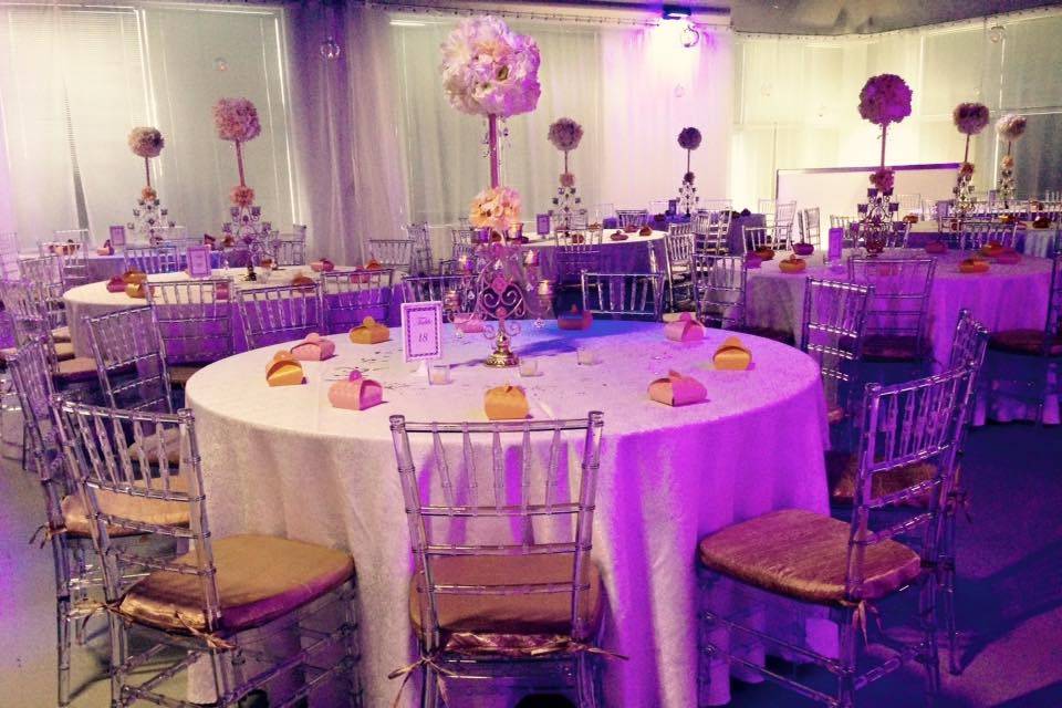 Reception decor