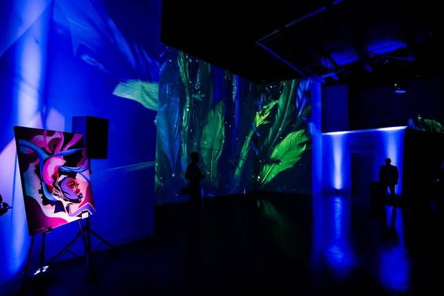 Projection hero wall
