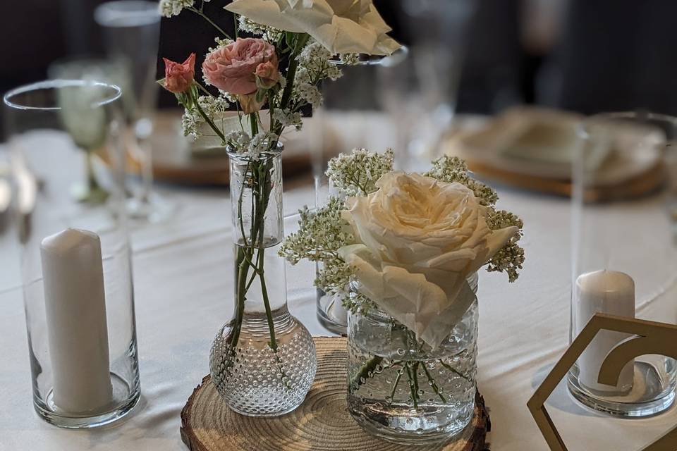 Bud Vase and Mason Jar