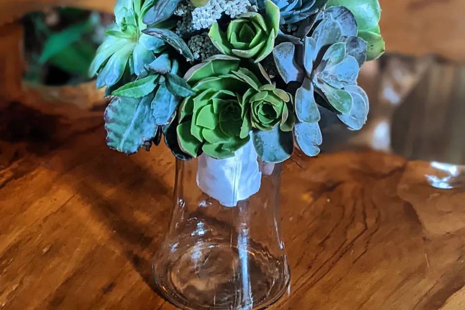 Succulent Bridal Bouquet