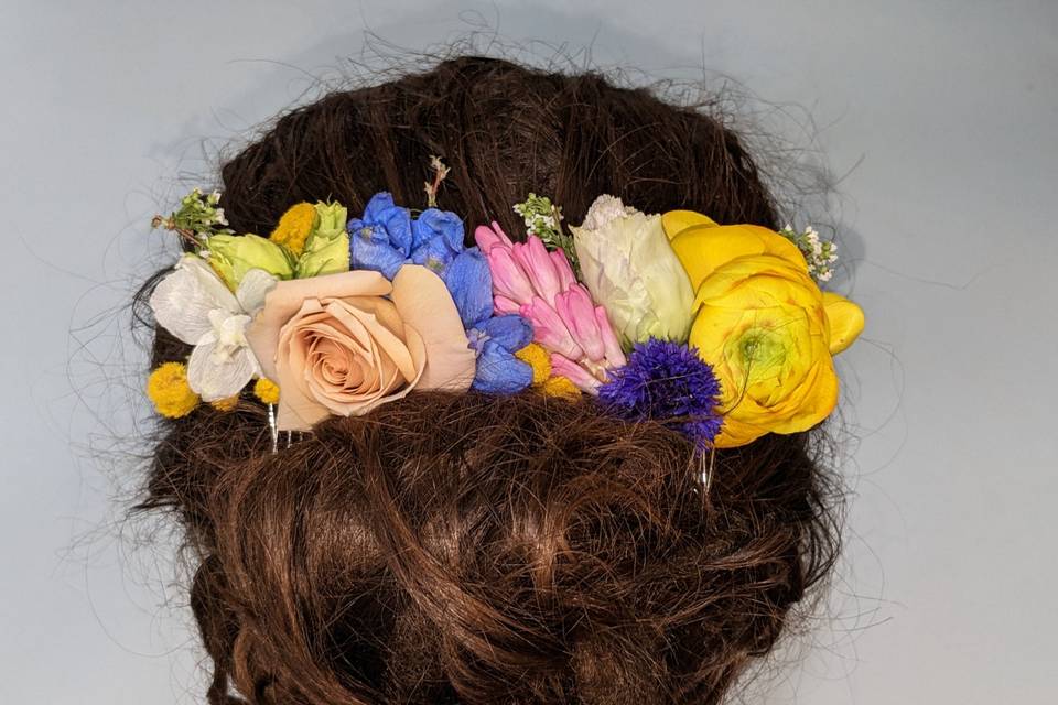 Hair Comb Flowers