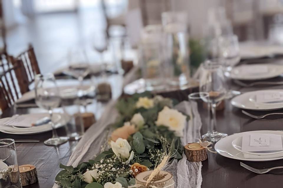 Greenery Garland with Flowers