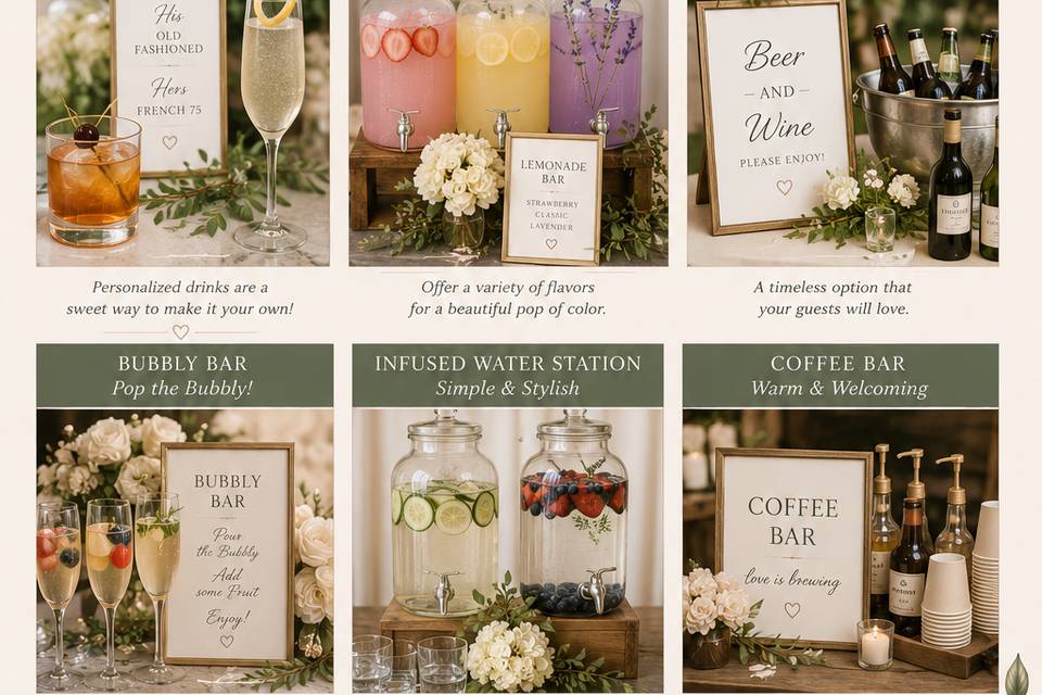 Drink bar ideas
