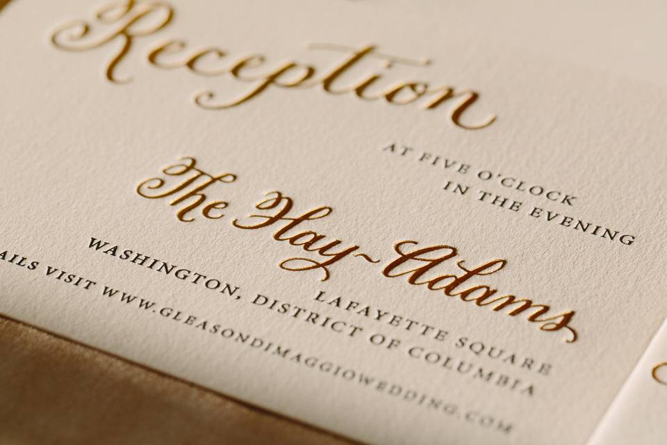 Close Up  Foil/Letterpress