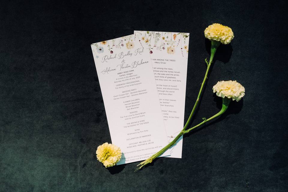 Garden party wedding