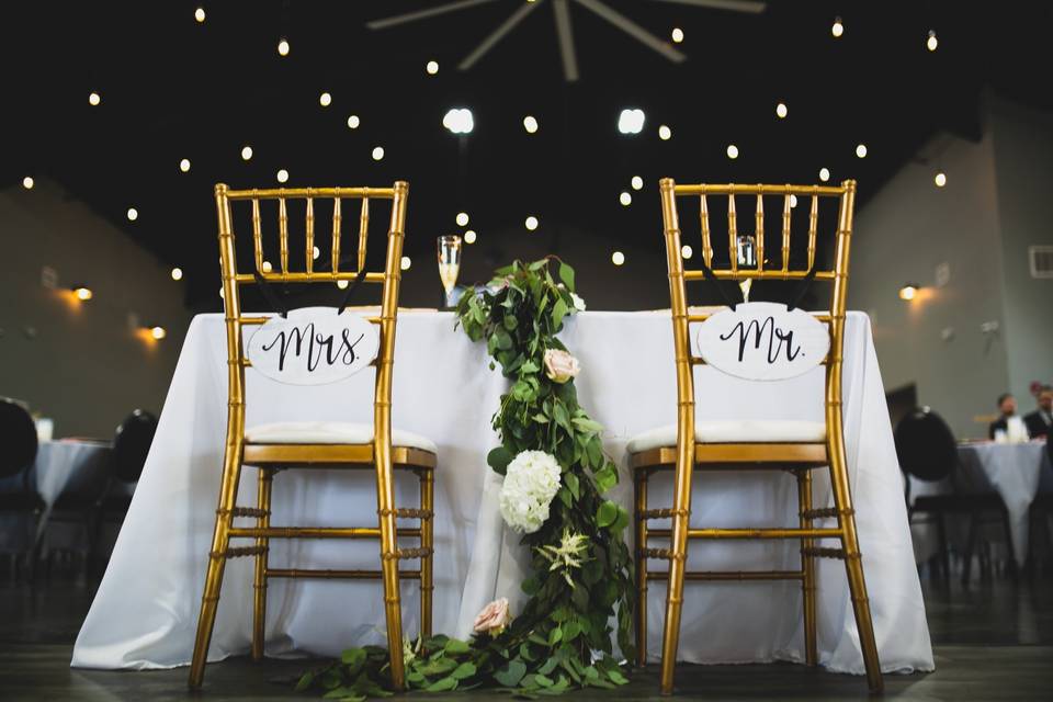 Sweetheart table