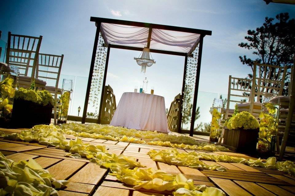 Outdoor wedding venue