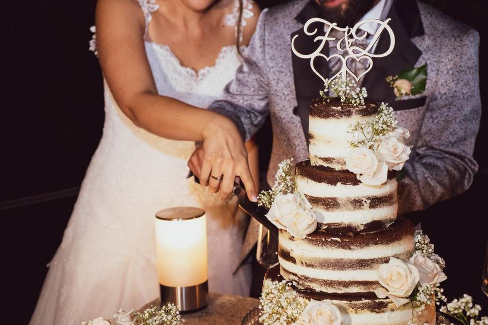 Cutting the cake