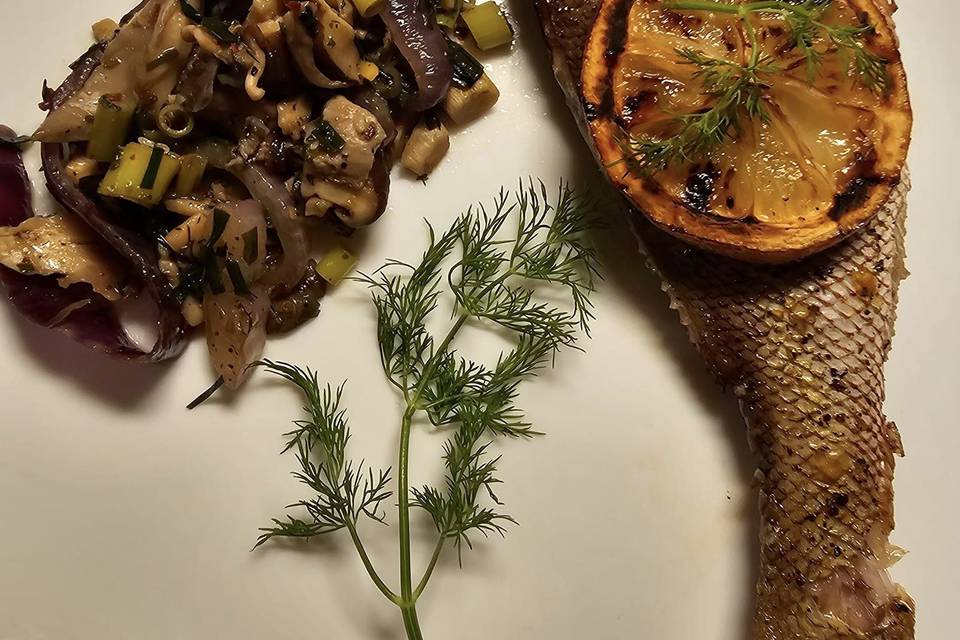 Fish and veg
