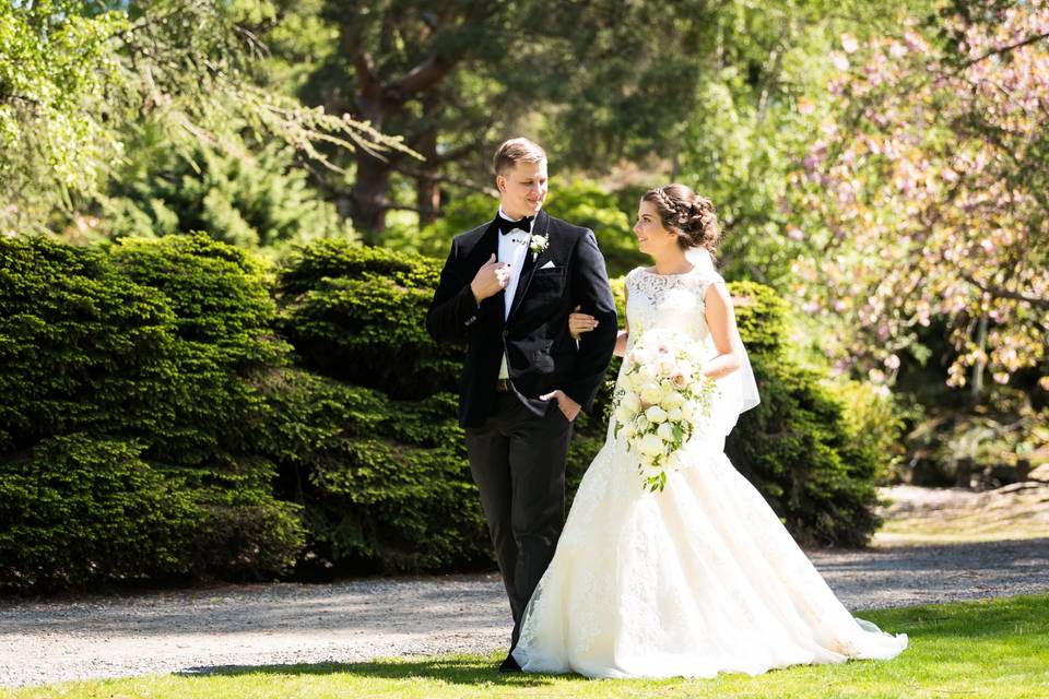 Wedding Couple Walking