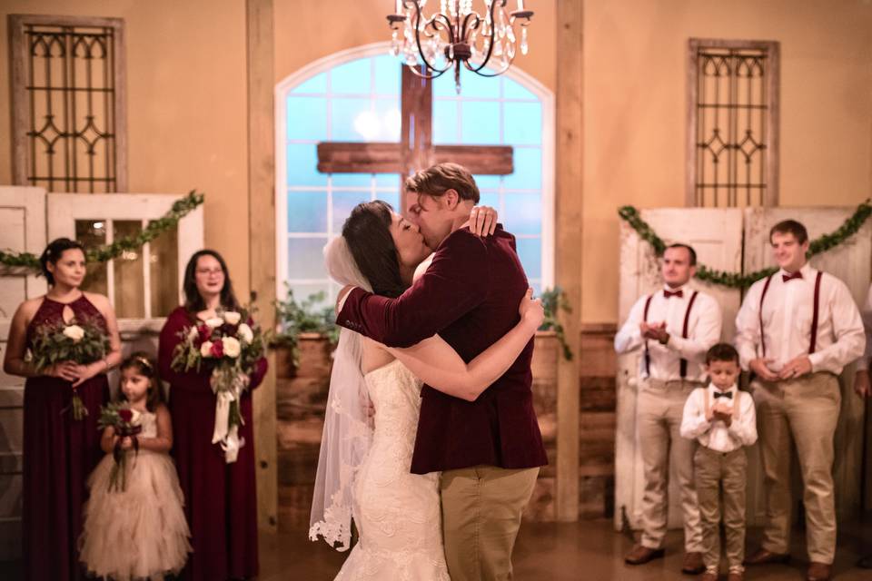 You may kiss the bride