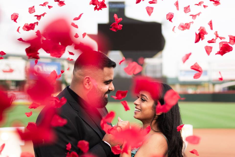 Engagement at the ball game