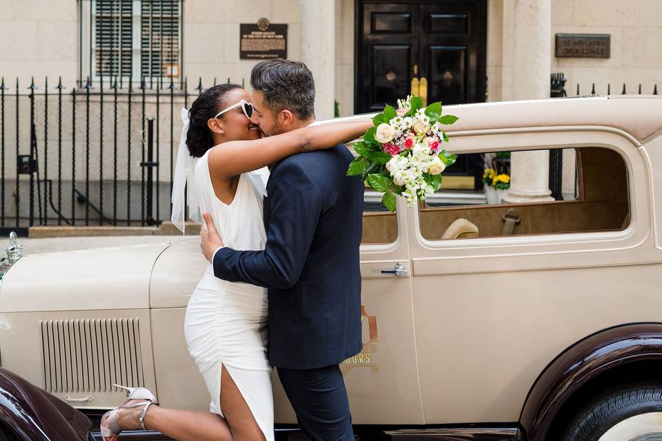 A historic brownstone wedding