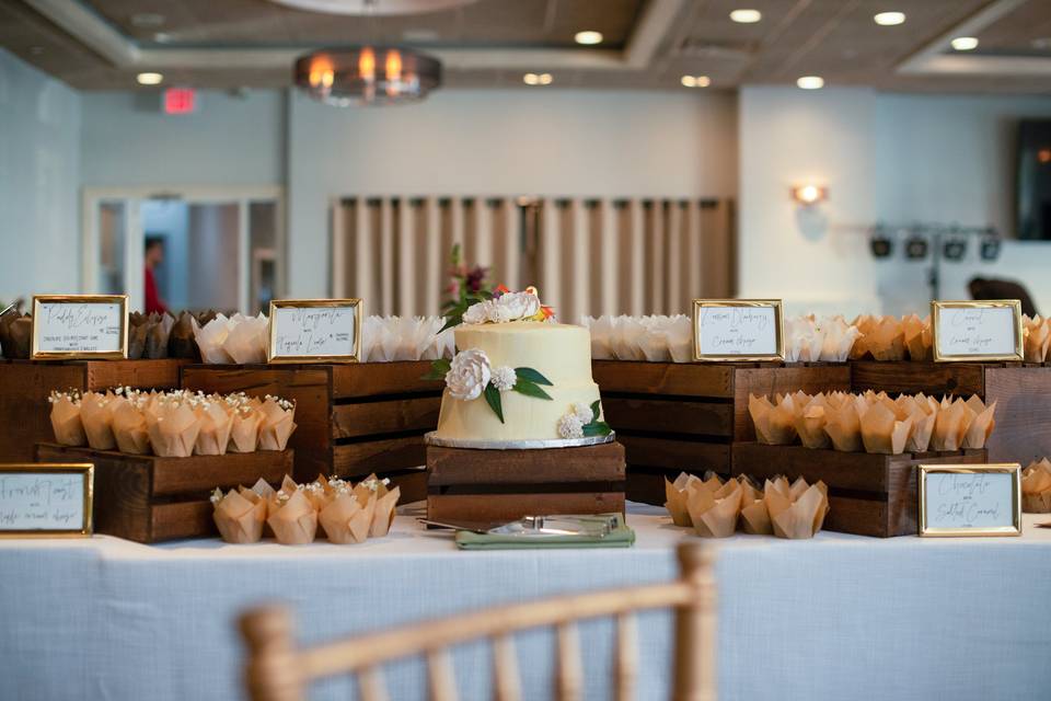 Shorefront wedding reception