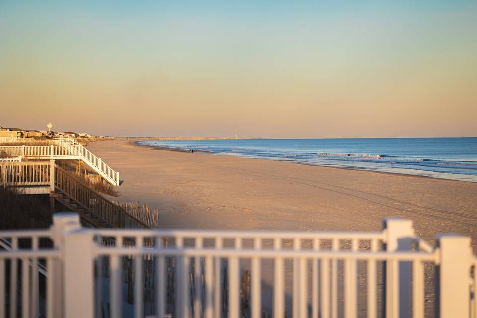 Beach view, down the coastline