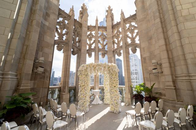 Chuppah on the roof
