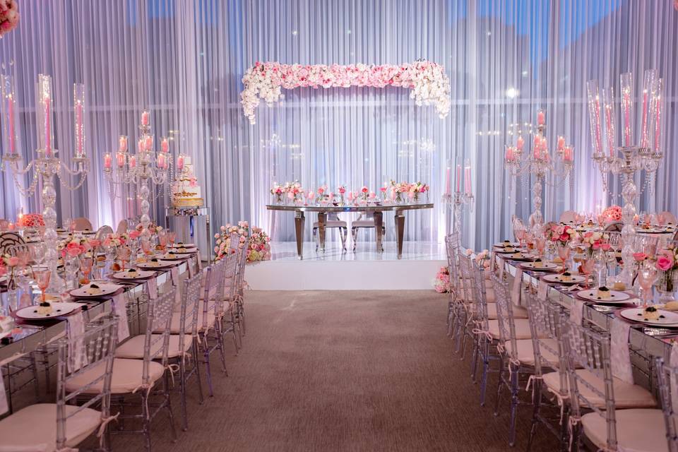 Pink and Ivory Wedding