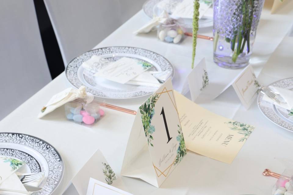Table Set Up
