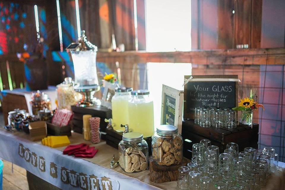 Refreshments table