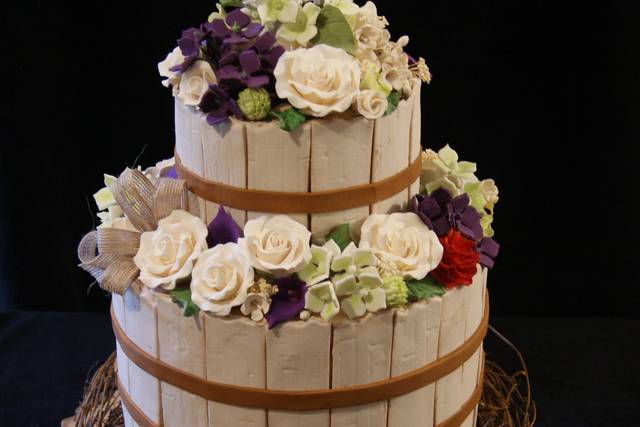 Double Barrel Floral... - Valentina's Floral Cake Design | Facebook