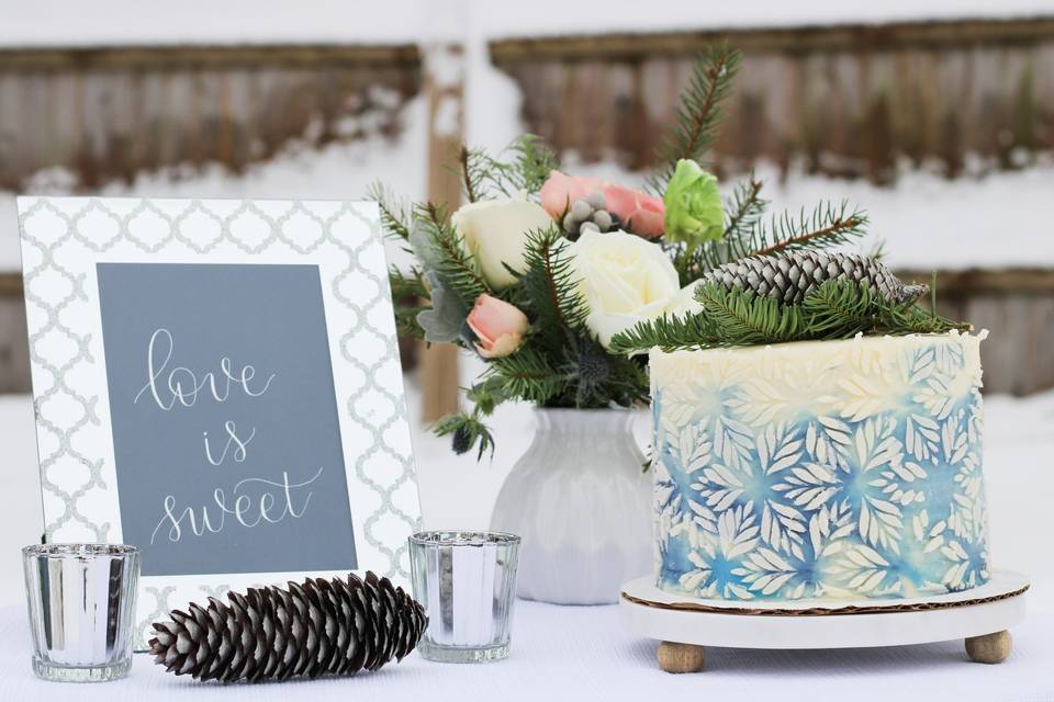 Intimate Winter wedding