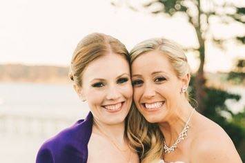 Bride with her bridesmaid