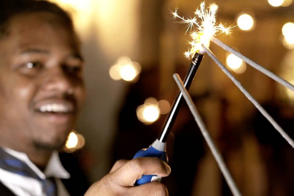 Sparklers ready.