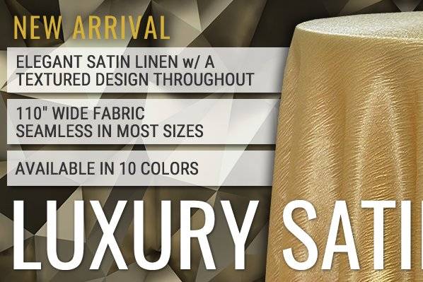 Luxury Satin Tablecloths