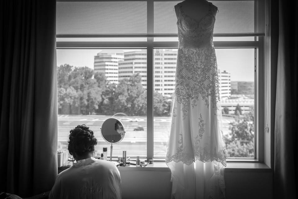 Bride Getting Ready