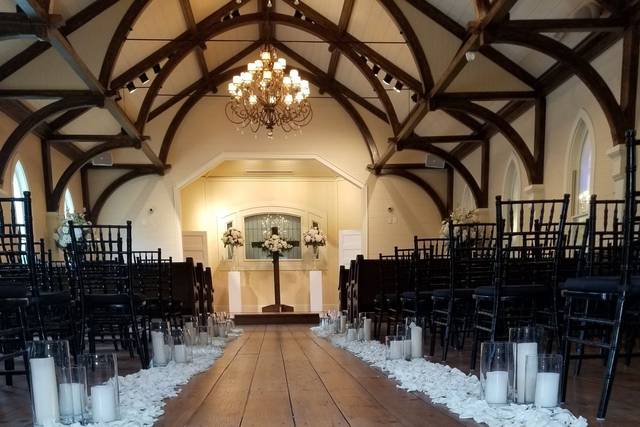 The ceremony aisle